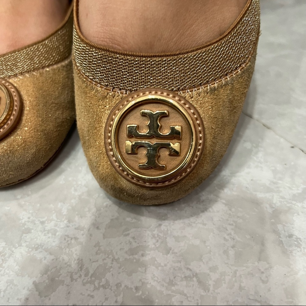 Tory Burch Brown Caroline Flats - Picture 6 of 8